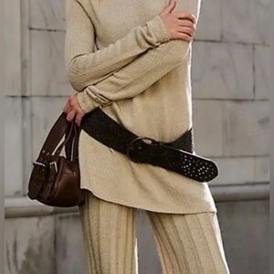 Free People laurel leather hip belt